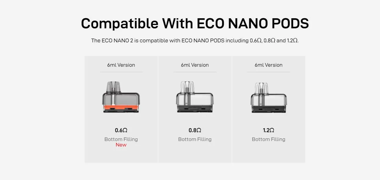 Vaporesso ECO Nano 2 Pod System Kit 1000mAh 6ml 10