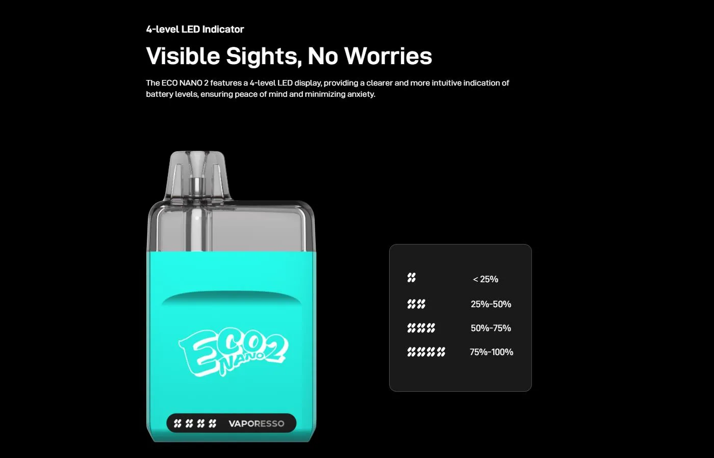 Vaporesso ECO Nano 2 Pod System Kit 1000mAh 6ml 8