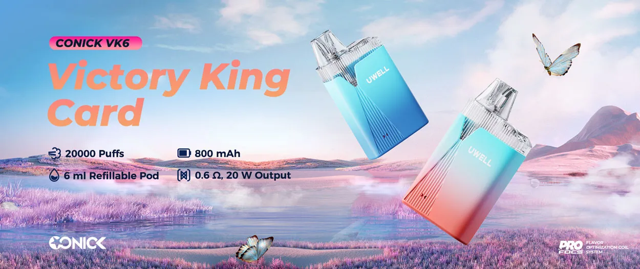 Uwell Conick VK6 Refillable Disposable Kit 800mAh 6ml 1