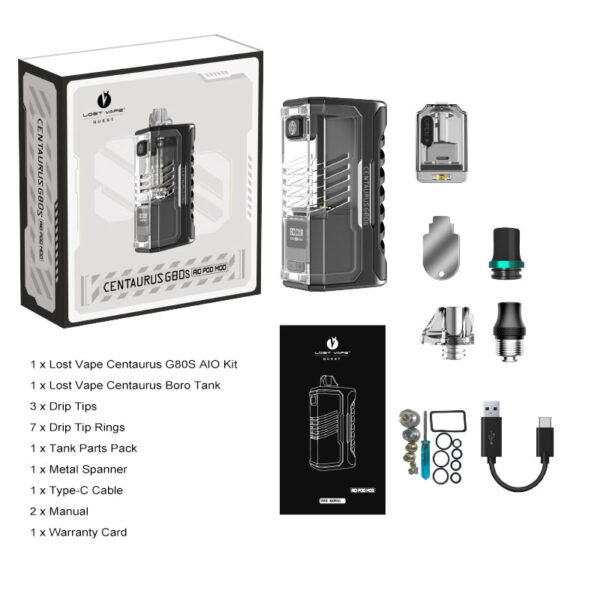 Lost Vape Centaurus G80s AIO Pod Mod Kit 5ml - Image 3