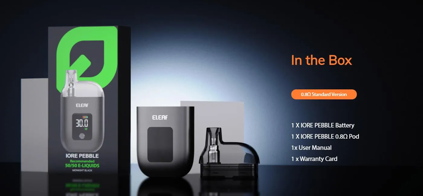 Eleaf Iore Pebble Pod System Kit 1100mAh (Max 30W) 6.5ml 10