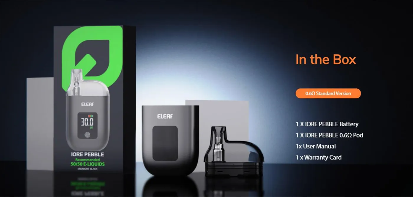 Eleaf Iore Pebble Pod System Kit 1100mAh (Max 30W) 6.5ml 9