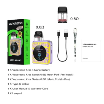 Vaporesso XROS 4 Nano Pod System Kit 1350mAh 3ml