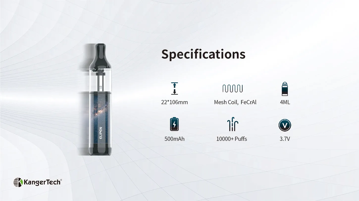 KangerTech Elipen Disposable Kit 500mAh 4ml 6