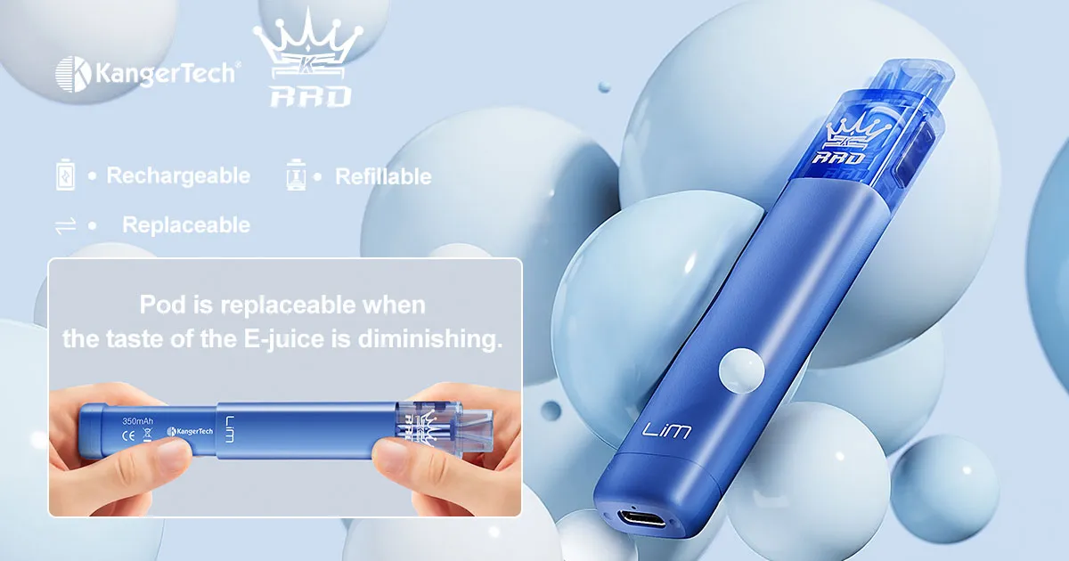 KangerTech Lim Pod System Kit 350mAh 2ml 3