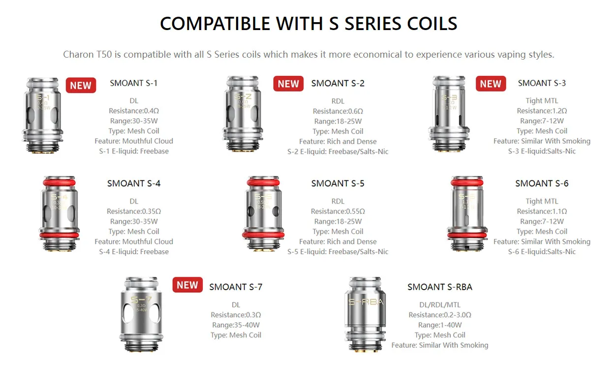 Smoant Charon T50 Pod Mod Kit 1500mAh 4ml 3