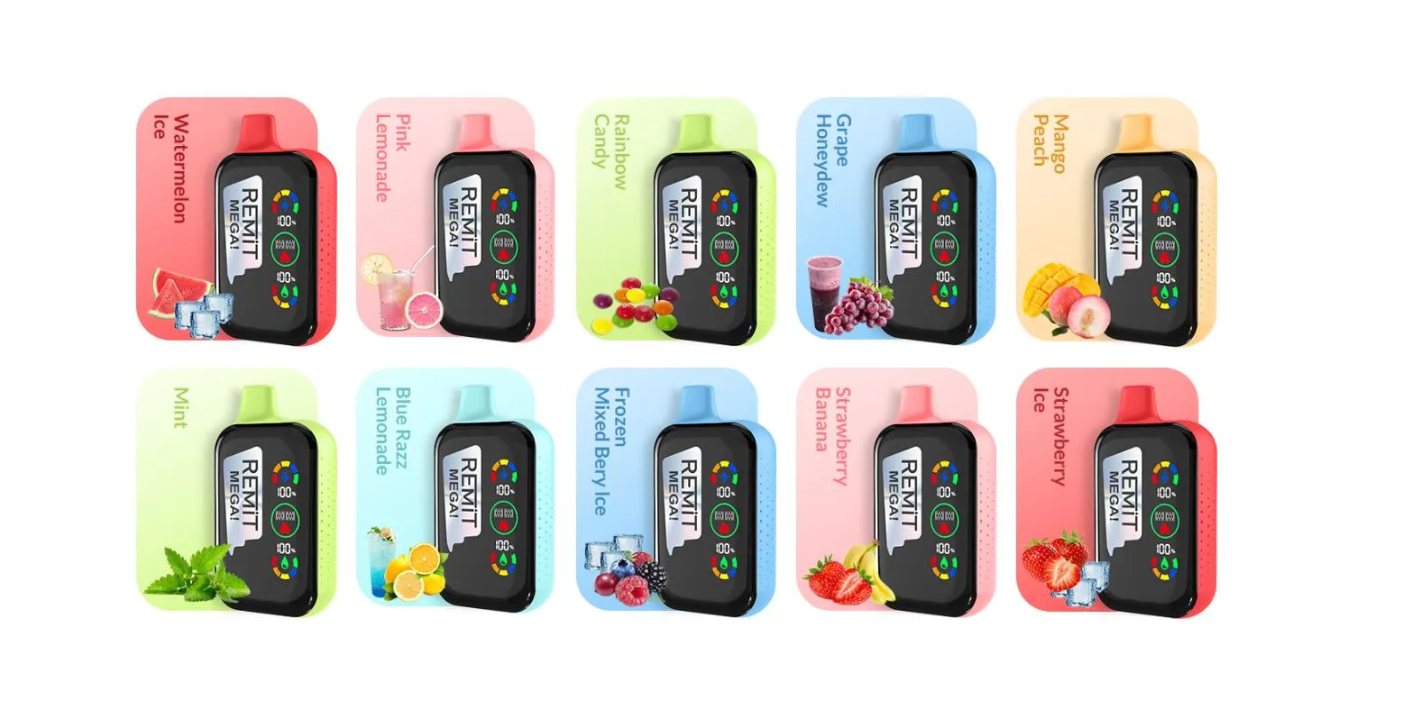 REMIT MEGA 18000 puffs Rechargeable Disposable Kit 650mAh 18ml 1