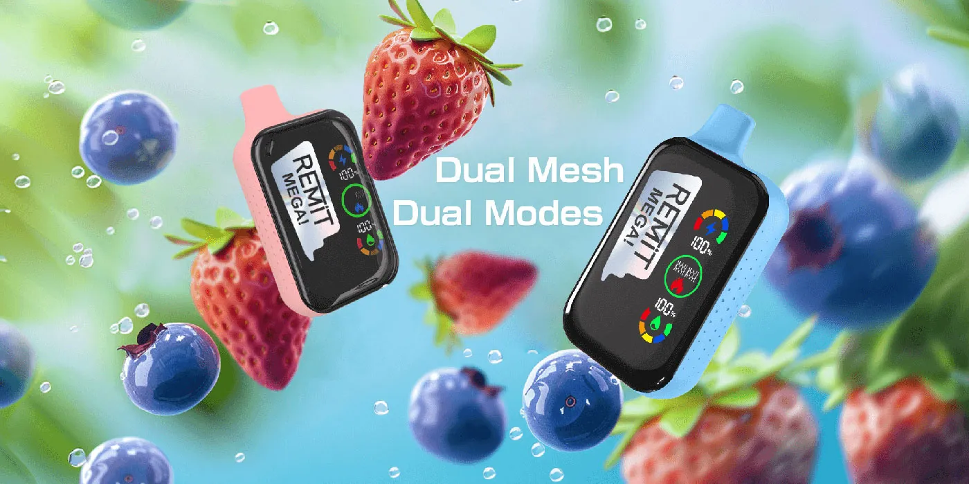 REMIT MEGA 18000 puffs Rechargeable Disposable Kit 650mAh 18ml 2