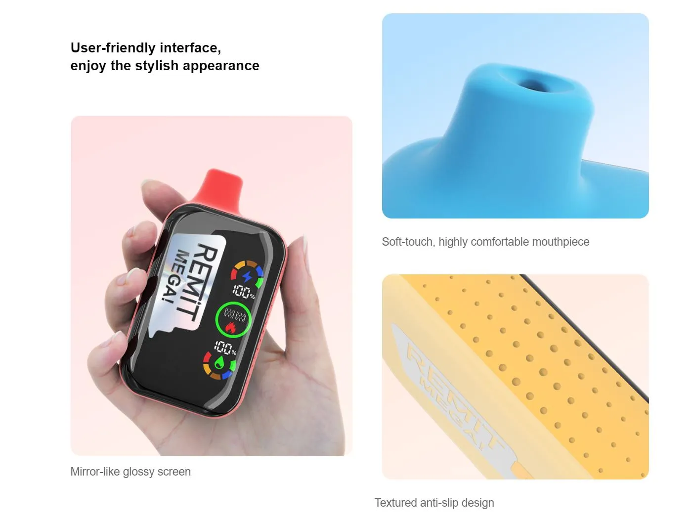 REMIT MEGA 18000 puffs Rechargeable Disposable Kit 650mAh 18ml 5