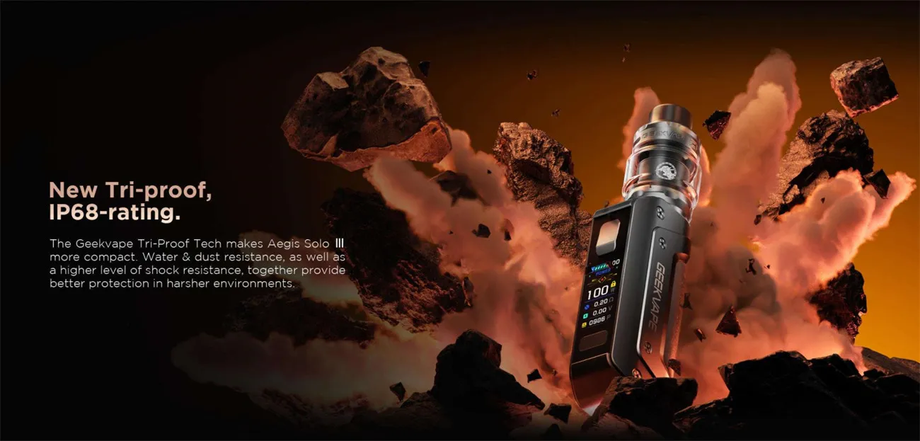 Geekvape Aegis Solo 3 (S100) Mod Kit with Z Subohm 2021 Tank 3000mAh 5.5ml 7