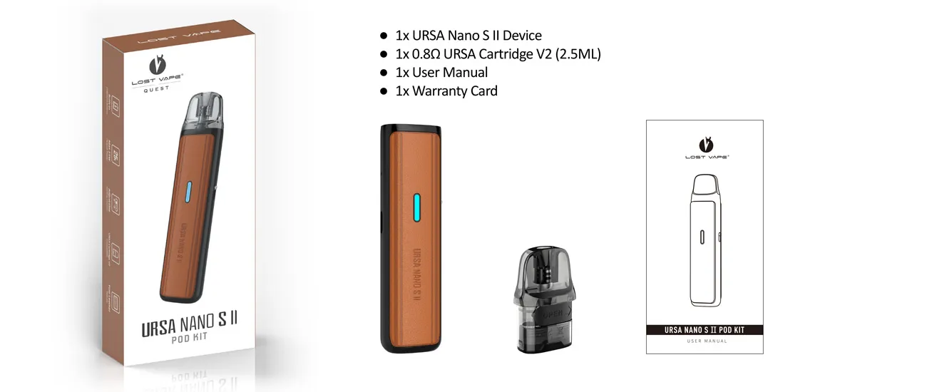 Lost Vape Ursa Nano S II Pod Kit 1000mAh (Max 25W) 2.5ml 3