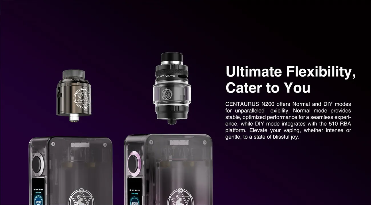 Lost Vape Centaurus N200 Mod Kit with Centaurus Sub Ohm Tank 5ml 6