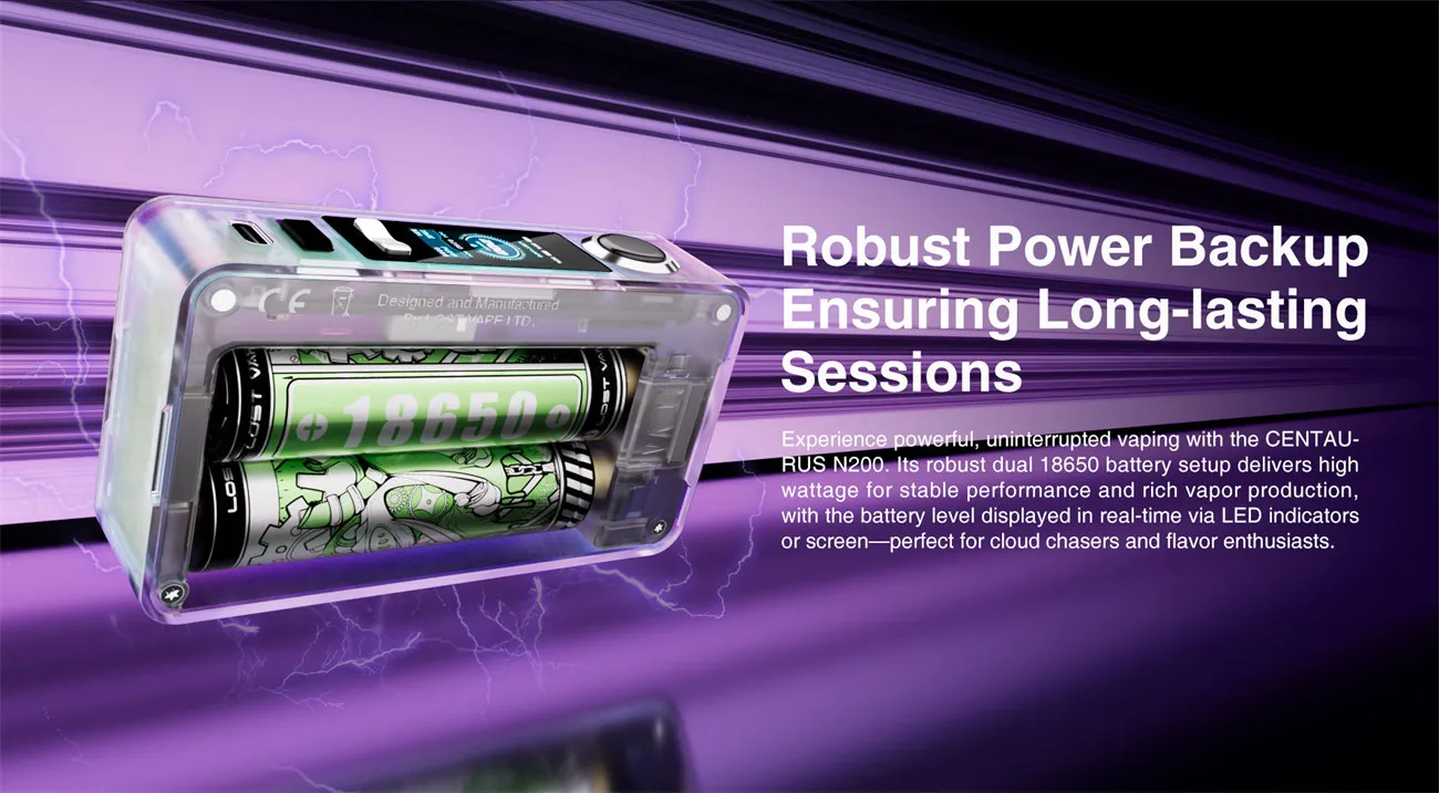 Lost Vape Centaurus N200 Mod Kit with Centaurus Sub Ohm Tank 5ml 9