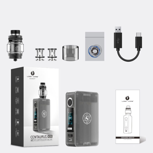 Lost Vape Centaurus N200 Mod Kit with Centaurus Sub Ohm Tank 5ml - Image 3