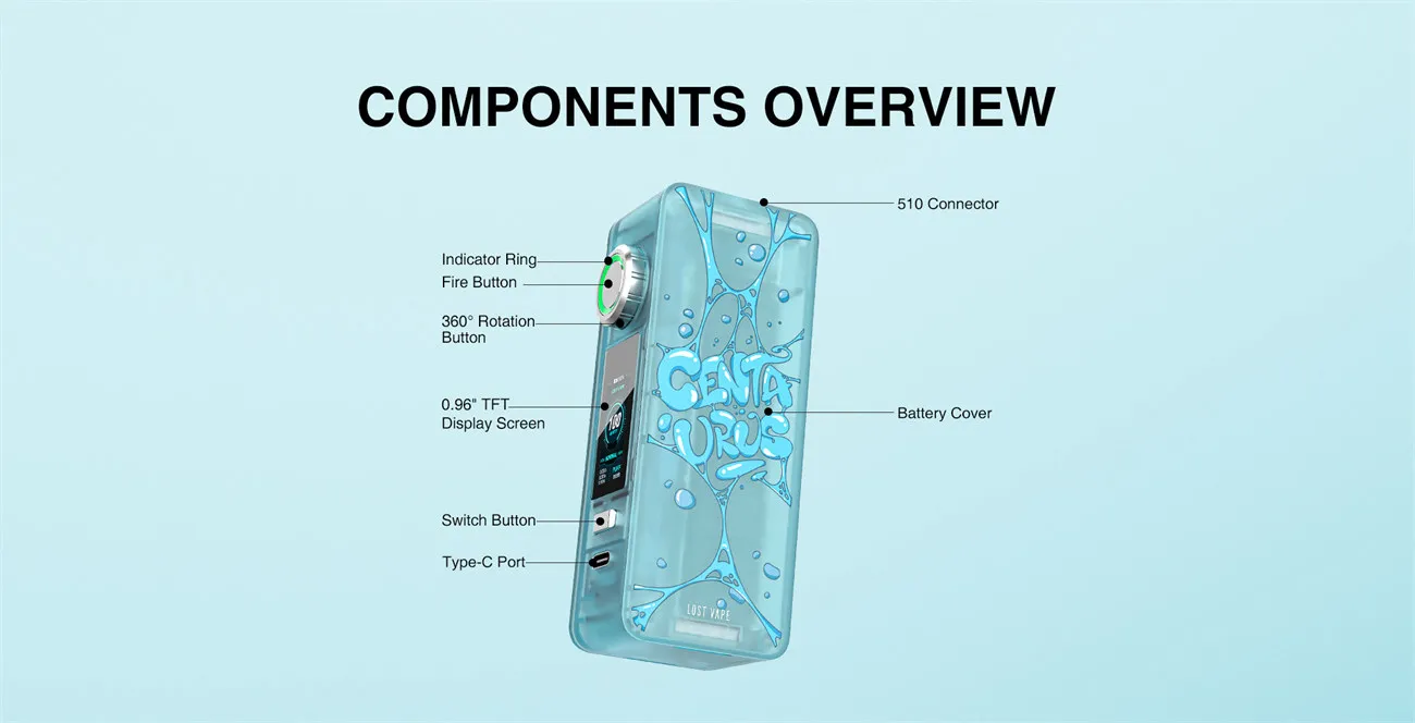 Lost Vape Centaurus N100 Box Mod 100W 11