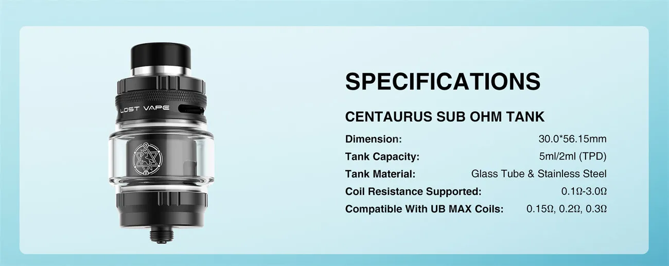 Lost Vape Centaurus N100 Box Mod 100W 12
