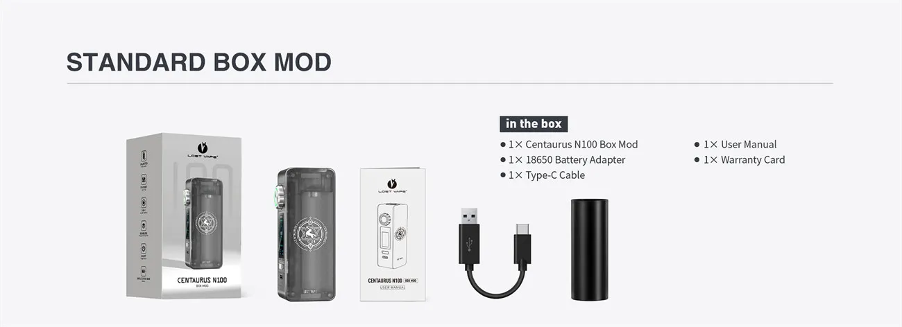 Lost Vape Centaurus N100 Box Mod 100W 14