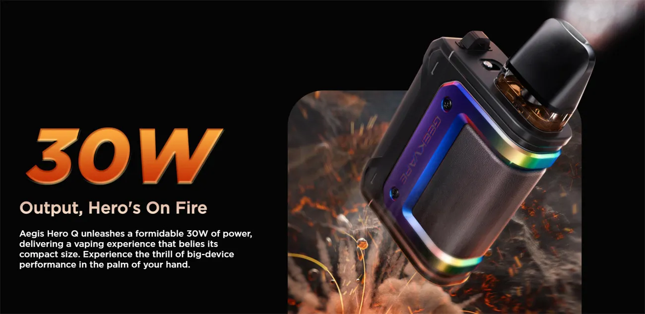 Geekvape Aegis Hero Q Pod Kit 1300mAh (Max 30W) 2ml 4