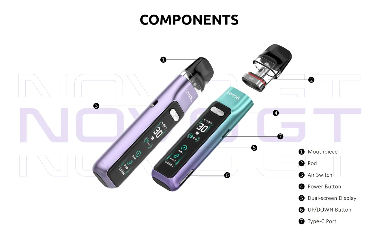 SMOK Novo GT Pod System Kit 1300mAh (Max 30W) 2ml 4