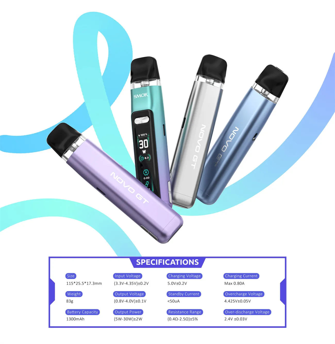 SMOK Novo GT Pod System Kit 1300mAh (Max 30W) 2ml 6