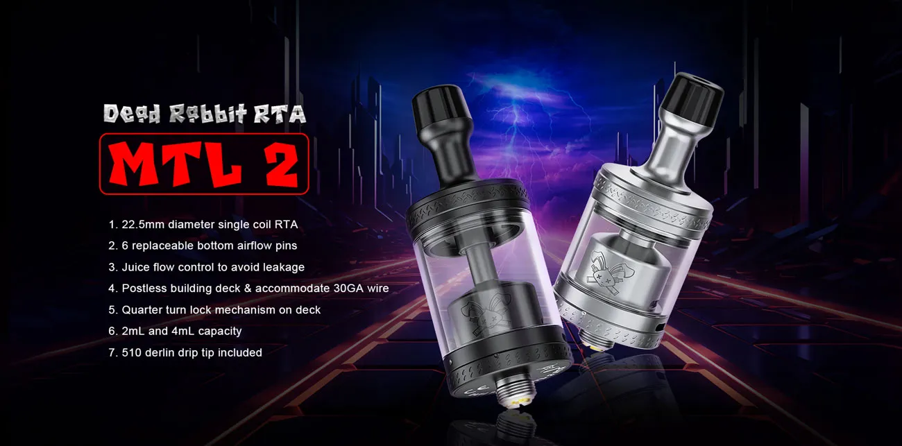 Hellvape Dead Rabbit MTL 2 RTA Atomizer 2ml (22.5mm) 1