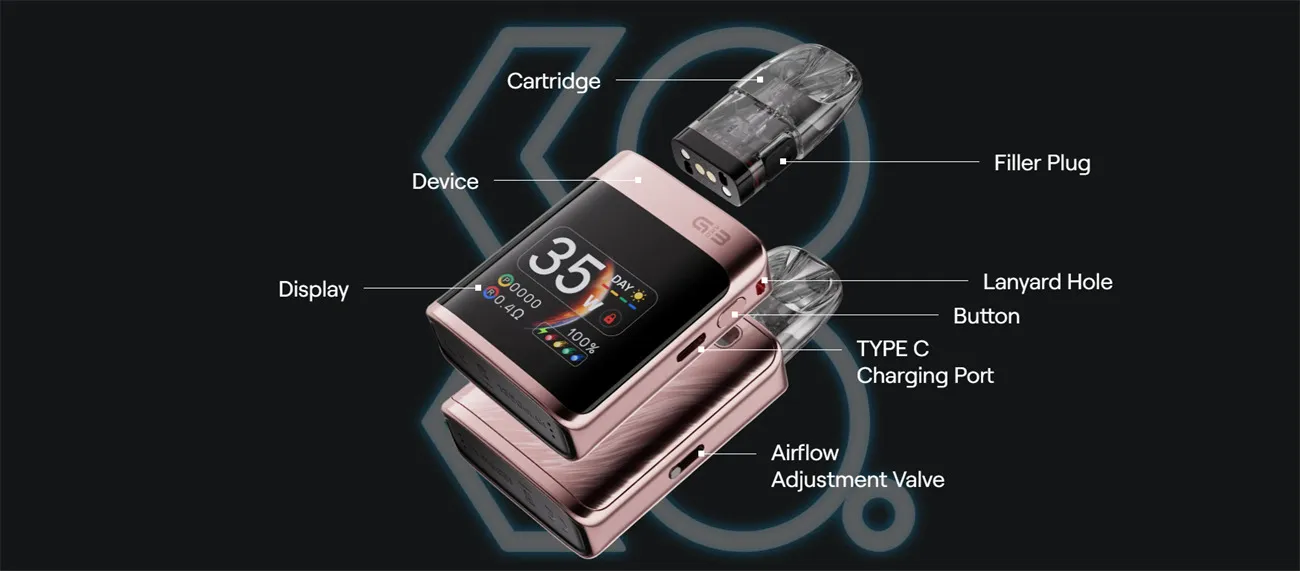 Uwell Caliburn G3 Pro KOKO Pod System Kit 1250mAh 3ml 14
