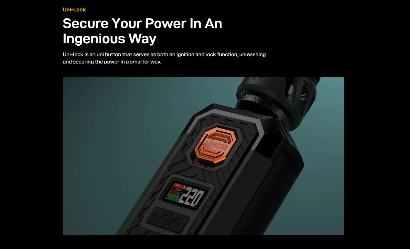 Vaporesso Armour S 100W Mod Kit with iTank T Atomizer 6ml 4