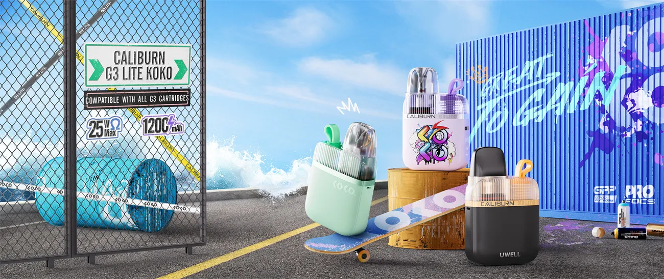 Uwell Caliburn G3 Lite KOKO Pod System Kit 1200mAh 2.5ml (Max 25W) 1