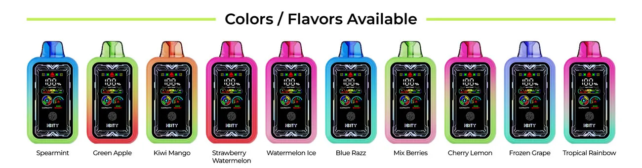 iCity CT 35000 Touch Button Disposable Vape Kit 850mAh 25ml (35000 Puffs) 2