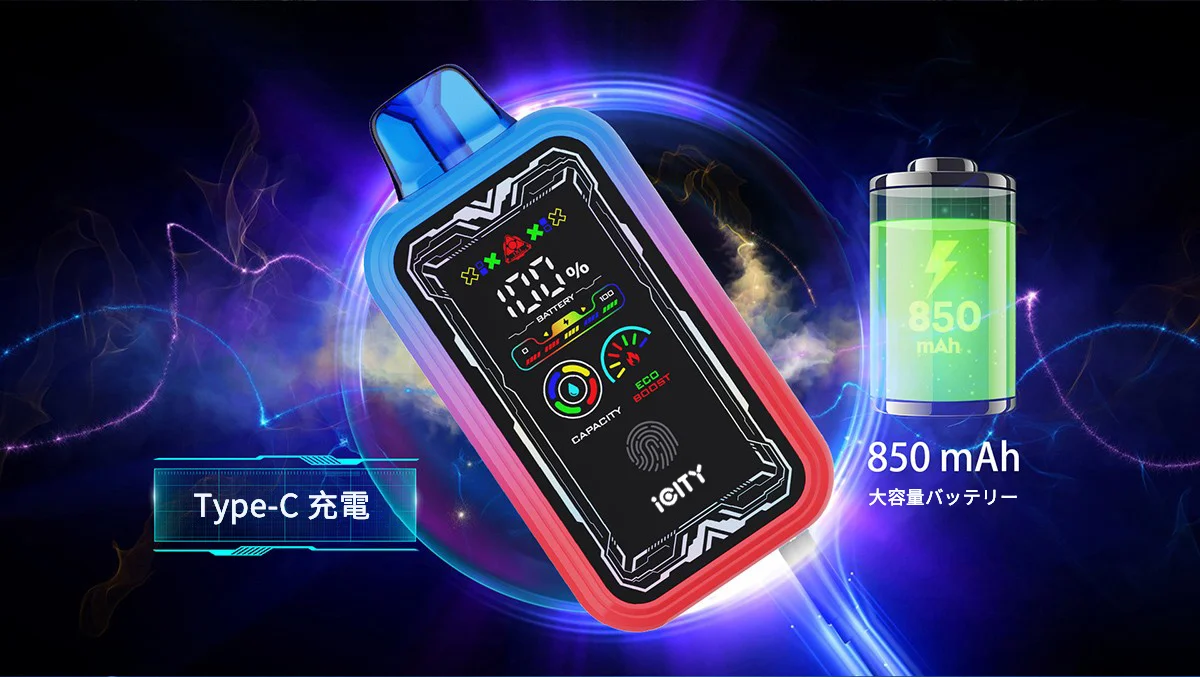 iCity CT 35000 Touch Button Disposable Vape Kit 850mAh 25ml (35000 Puffs) 3