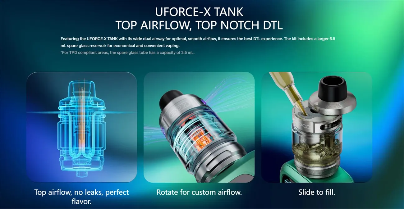 VOOPOO VINCI Spark220 Box Mod Kit with Uforce-X Tank 6.5ml 14