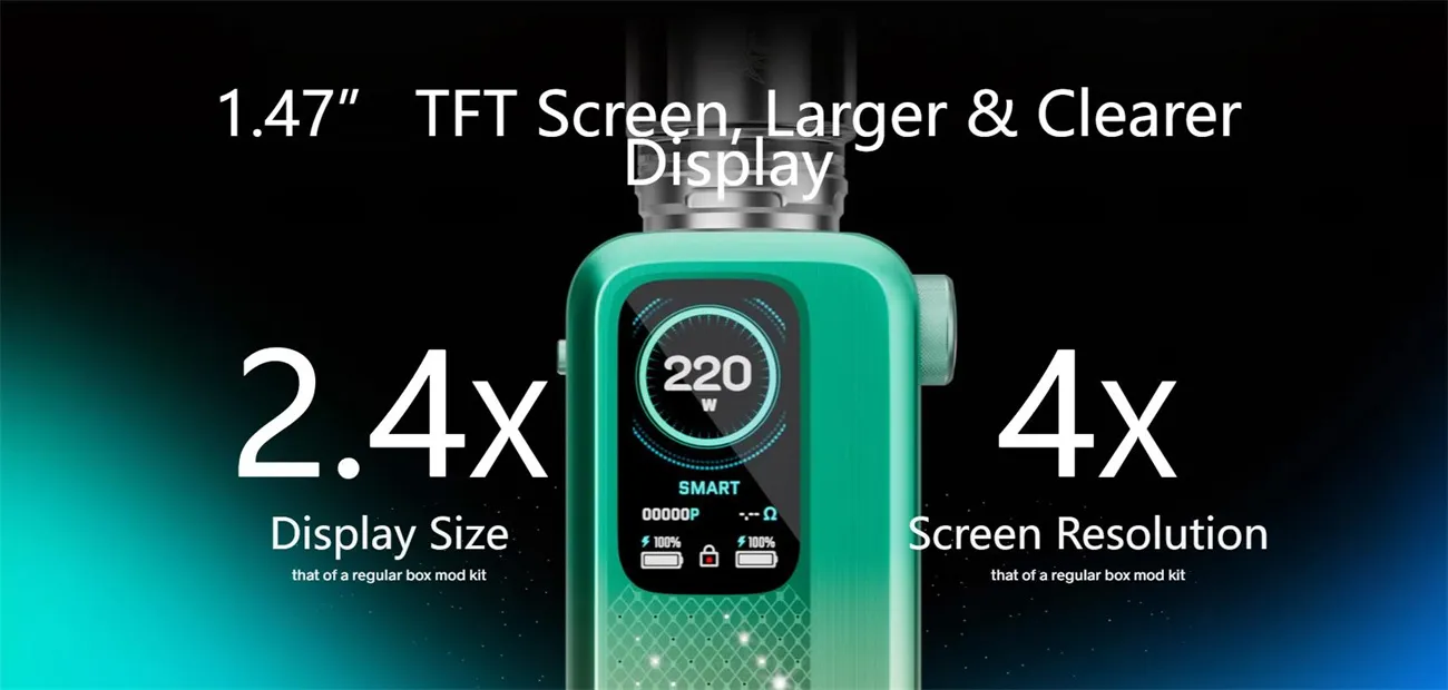 VOOPOO VINCI Spark220 Box Mod Kit with Uforce-X Tank 6.5ml 16