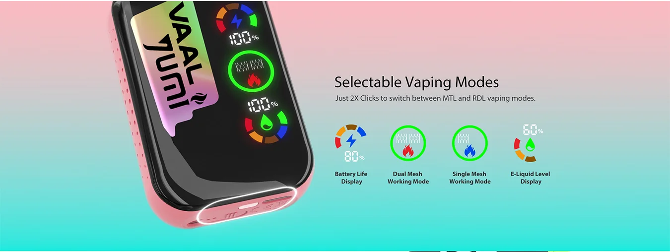 YUMI & VAAL Mega 20000 Disposable Vape Kit 650mAh 5