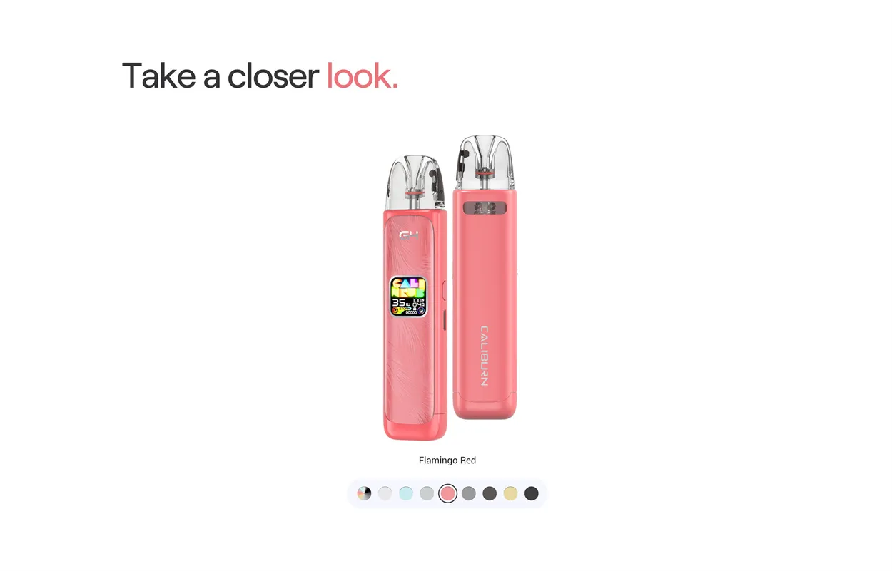 Uwell Caliburn G4 Pod System Kit 1300mAh 3ml (Max 35W) 11