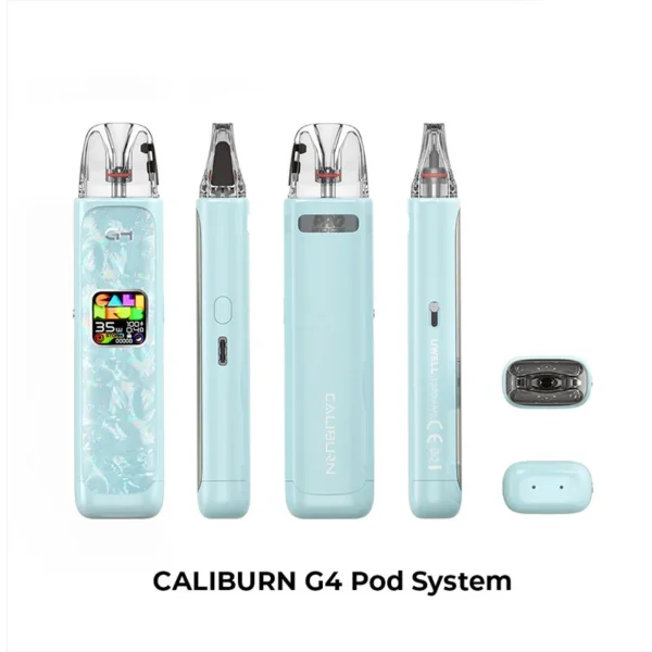 Uwell Caliburn G4 Pod System Kit 1300mAh 3ml (Max 35W) - Image 6