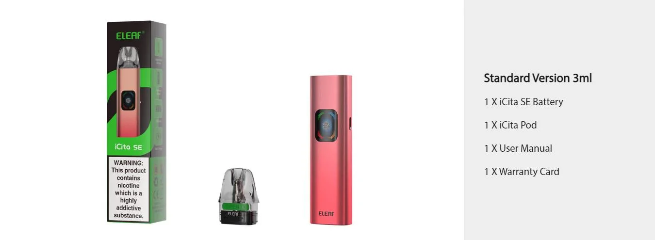 Eleaf iCita SE Pod System Kit 1400mAh 3ml 17