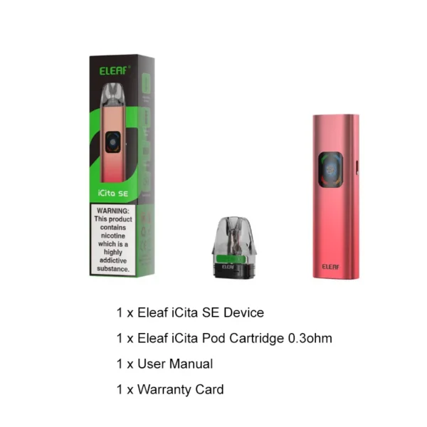 Eleaf iCita SE Pod System Kit 1400mAh 3ml - 画像 (3)