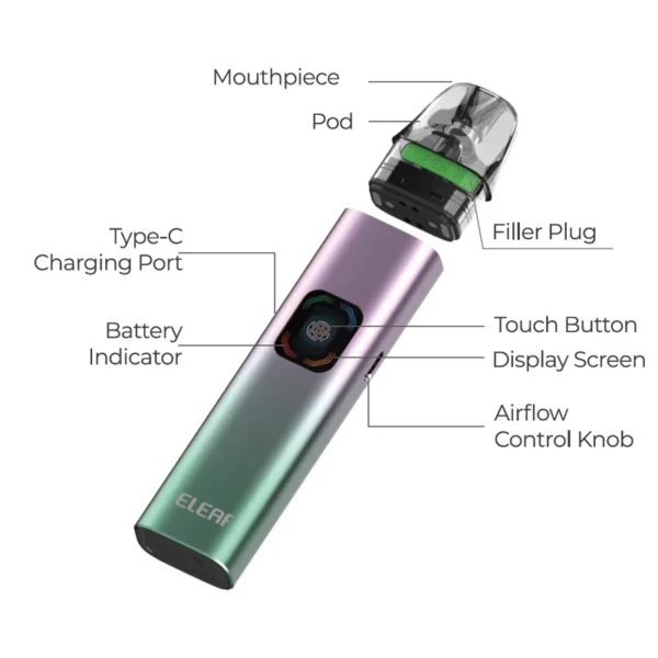 Eleaf iCita SE Pod System Kit 1400mAh 3ml - 画像 (6)