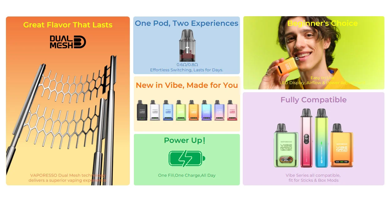 Vaporesso Vibe Nano Pod System 1100mAh 4.5ml 4