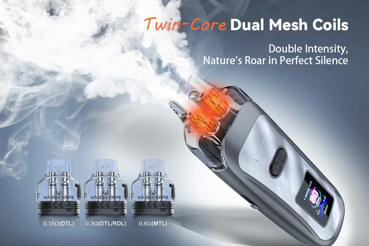 Vandy Vape Gemini Pod System Kit 2400mAh 80W 5.5ml 5