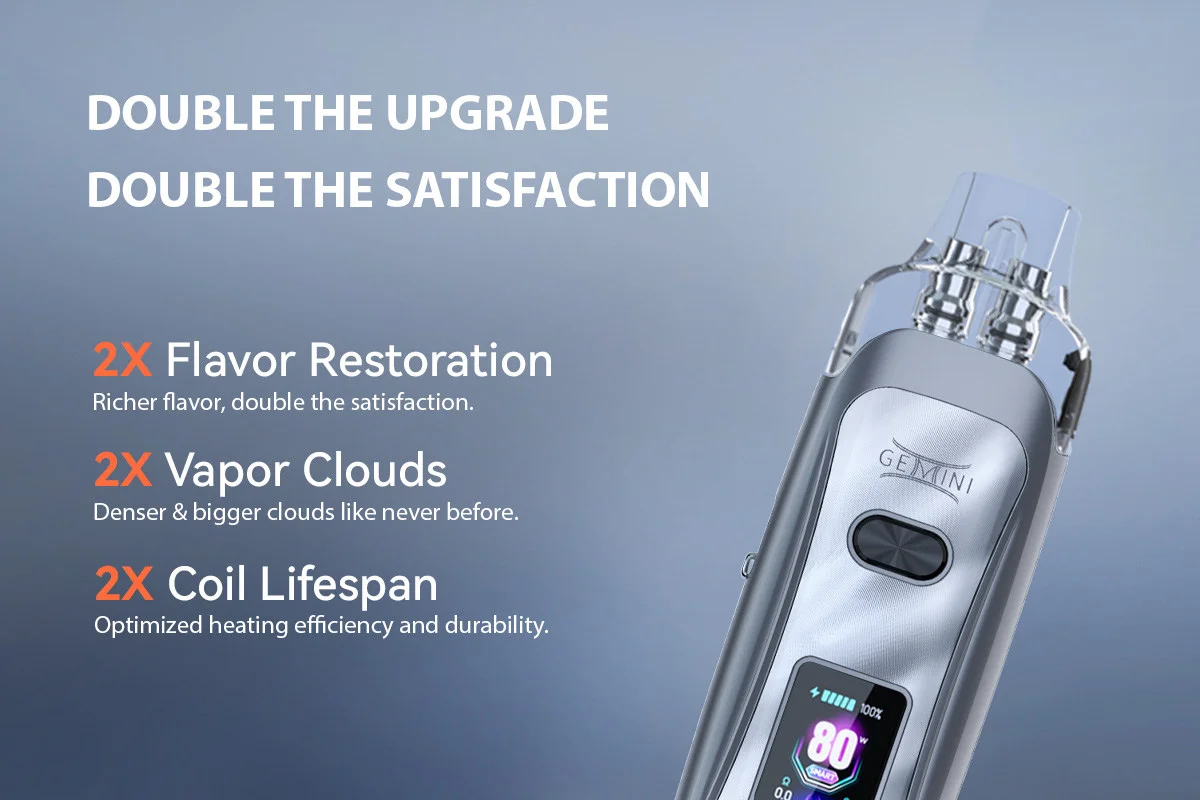 Vandy Vape Gemini Pod System Kit 2400mAh 80W 5.5ml 7