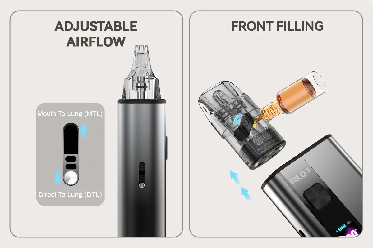 Vandy Vape Rilo GO Pod System Kit 2600mAh 60W 4ml 8