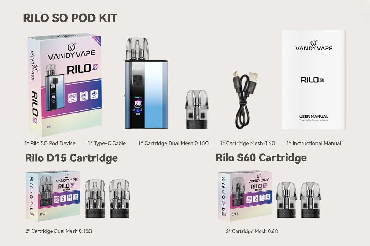 Vandy Vape Rilo SO Pod Mod Kit 4ml 15