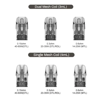 Vandy Vape Rilo Pod Cartridge for Rilo GO,Rilo SO Kit 3ml/4ml (2pcs/pack)
