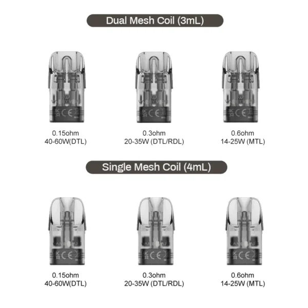 Vandy Vape Rilo Pod Cartridge for Rilo GO,Rilo SO Kit 3ml/4ml (2pcs/pack) - 画像 (2)