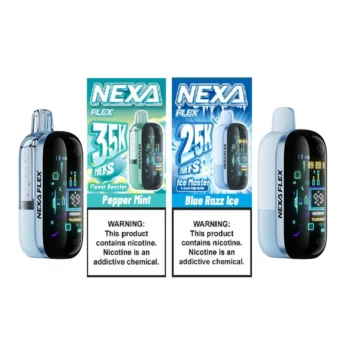 Nexa FLEX Disposable Vape Kit 1200mAh 18ml (Visible: 35K Puffs; Coolness: 25K Puffs)