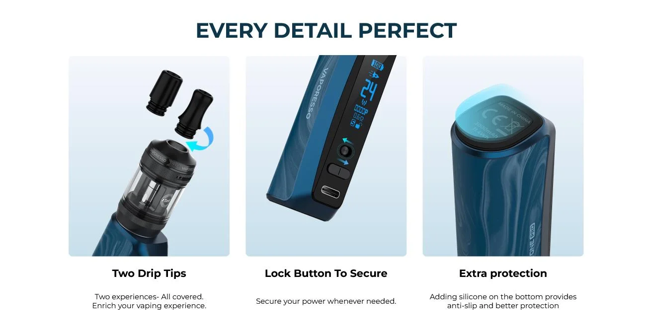 Vaporesso GTX One Pro Mod Kit with XTank T Atomizer 3000mAh 40W 3ml 12
