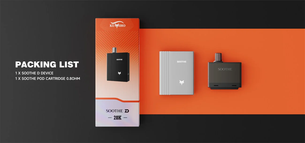 Kumiho SOOTHE D 20K Replaceable Disposable Pod Kit 650mAh 9