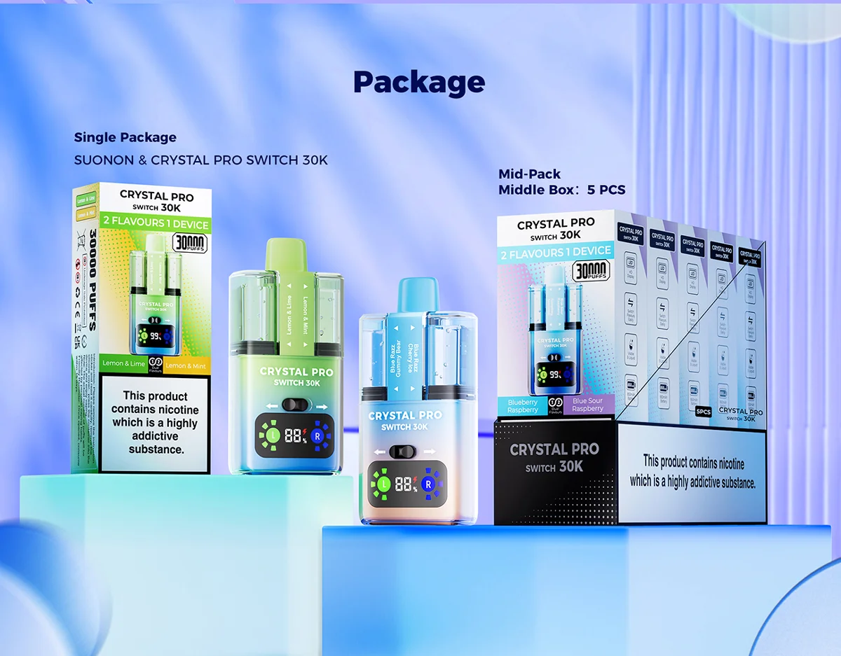 SUONON & C.P Pro Switch 30K Dual Flavours Disposable Vape Kit 850mAh 22ml 12