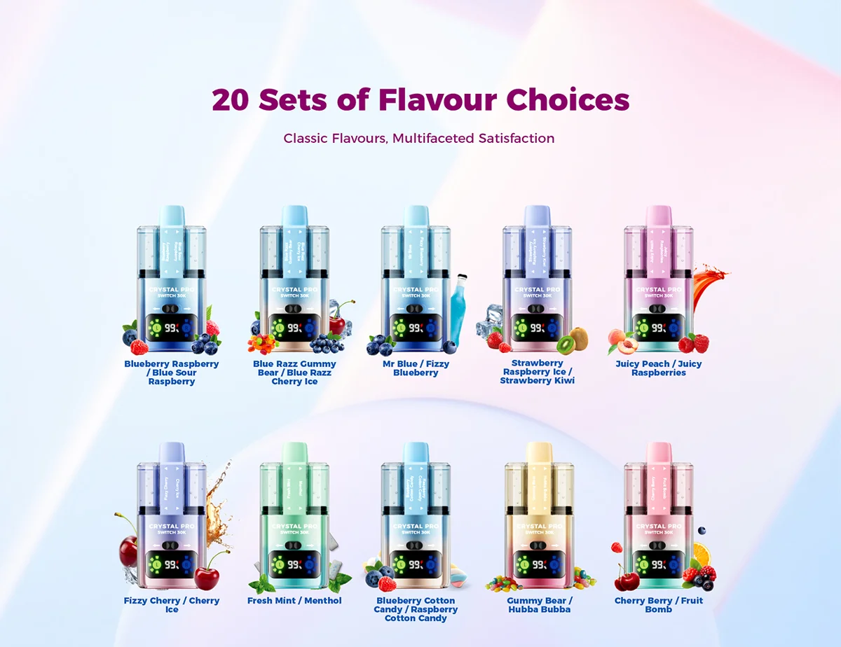 SUONON & C.P Pro Switch 30K Dual Flavours Disposable Vape Kit 850mAh 22ml 9
